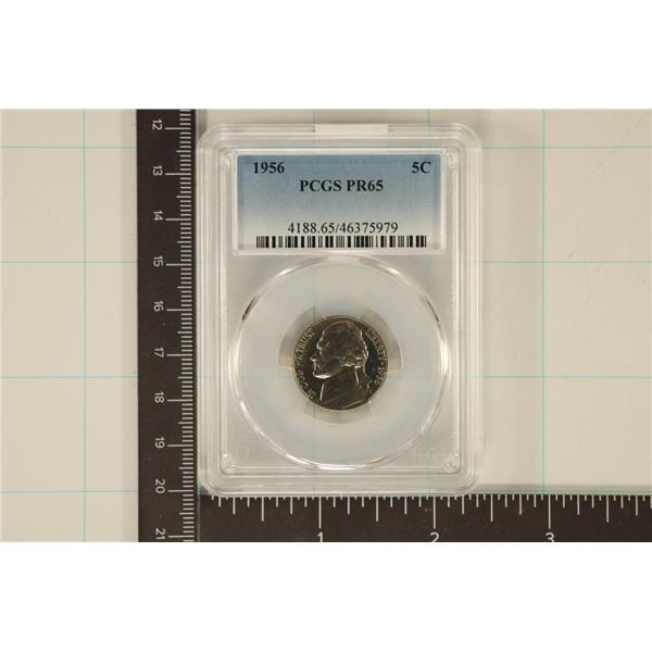 1956 JEFFERSON NICKEL PCGS PR65