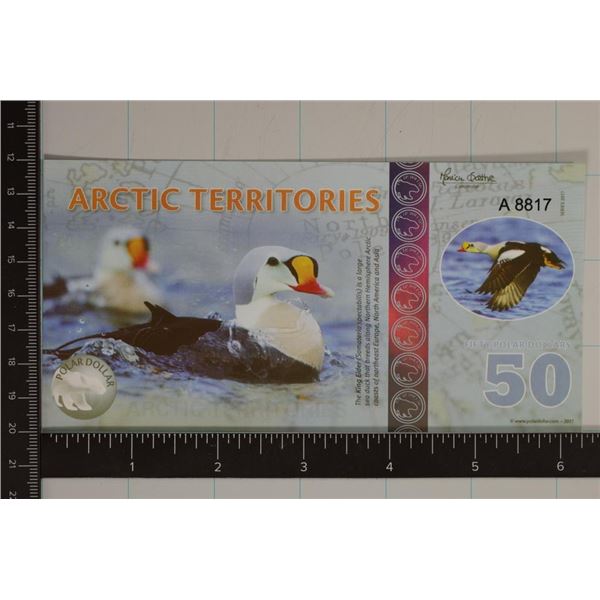 2017 ARCTIC TERRITORIES 50 POLAR DOLLARS CU