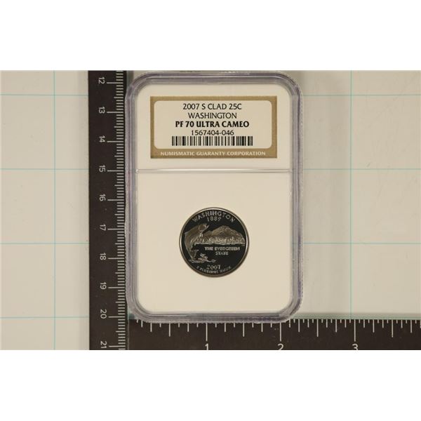 2007-S WASHINGTON QUARTER NGC PF70 ULTRA CAMEO