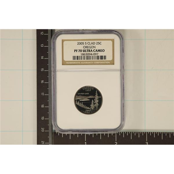 2005-S OREGON QUARTER NGC PF70 ULTRA CAMEO