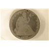 Image 1 : 1877 SEATED LIBERTY HALF DOLLAR HOLED