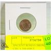 Image 1 : ANCIENT ROMAN BRONZE COIN CIRCA 300-400CE