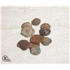 LOT OF 10 ANCIENT ROMAN COINS 300-400CE