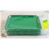 Image 1 : 6 PACKS OF CAMBRO GREEN ROLLING TRAY NEW