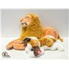 Image 1 : FLAT WITH LION & NEW TY DOG STUFFIES