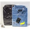 Image 1 : NEW SHIRTS 1DENIM/1BLACK SIZE 2XL