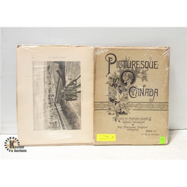  PICTURESQUE CANADA  1882, 3 ORIGINAL PARTS AS