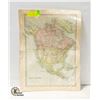 12 DOUBLE PAGE LITHOGRAPHD MAPS FROM 1890 FEATURES