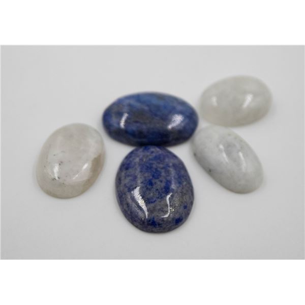 #146-NATURAL BLUE LAPIZ LAZULI /MOONSTONE 136.60 C