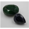 Image 1 : #122-BLUE SAPPHIRE/GREEN EMERALD 143.20 CT