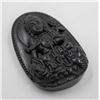 Image 1 : #05-NATURAL BLACK OBSIDIAN BUDDHA PENDANT