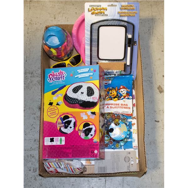 BOX OF NEW CHILDREN'S TOYS, GAMES AND GIFT