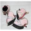 Image 1 : SET OF 4 GOOBY SMALL DOG PINK BOOTS WITH