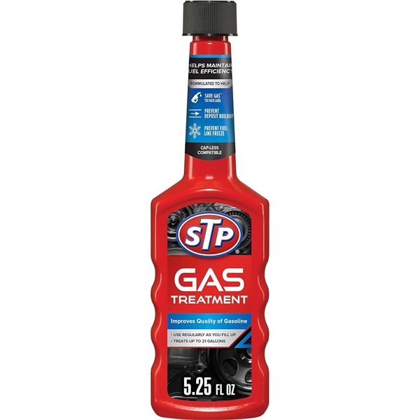 3 NEW BOTTLES OF STP GAS TREATMENT  - TREATS UP TO