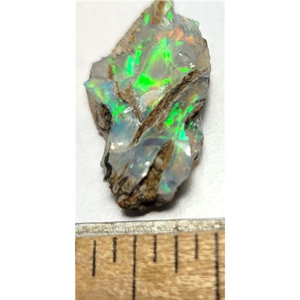 19)  NATURAL 4.5 CT ROUGH FIRE OPAL GEMSTONE SPECI