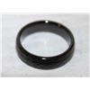 Image 1 : TUNGSTEN CARBIDE HAMMERED RING, BLACK BRUSHED