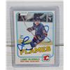 Image 1 : LANNY MCDONAL SIGNED HOCKEY CARD CALGARY FLAMES