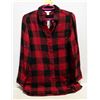 Image 1 : NEW JOE FRESH PLAID LADIES BUTTON-UP SHIRT