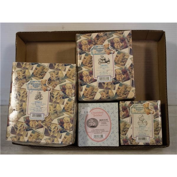 4 CHERISHED TEDDIES IN BOXES