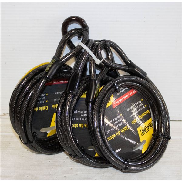 3 INDUSTRIAL GRADE SECURITY CABLES