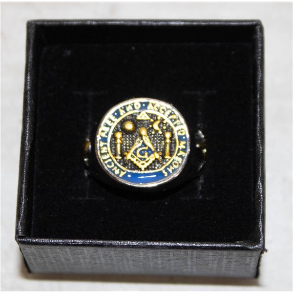 NEW MENS FREEMASON RING SIZE 11