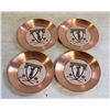 Image 1 : FANTASY COPPER WARE GOLF DRINK COASTERS