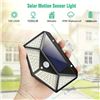 100 LED WATERPROOF WALL SENSOR LAMP SOLAR CHARGING