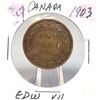 Image 1 : 24)  CANADIAN 1903 LARGE PENNY FEATURING KING EDWA