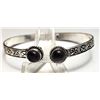 Image 1 : 12) NARROW (.25") CARVED BANGLE BRACELET STAMPED