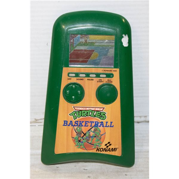 KONAMI NINJA TURTLES BASKETBALL HANDHELD VIDEO