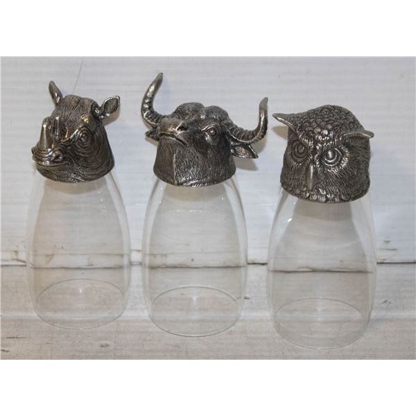 NEW OLD STOCK PEWTER HUNTING / ANIMAL THEMED