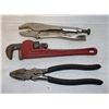 Image 1 : LINESMAN PLIERS PLUS PIPE WRENCH AND