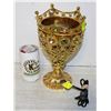 Image 1 : GOLDEN CROWN GOBLET SCENTED WAX MELTER]