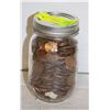 Image 1 : MASON JAR FULL OF PENNIES