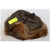 Image 1 : SIZE 7 5/8 MUSKRAT EAR FLAP HAT-ESTATE