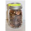 Image 1 : MASON JAR FULL OF PENNIES