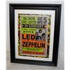 Image 1 : LED ZEPPLIN FRAMED TOUR PROMO POSTER