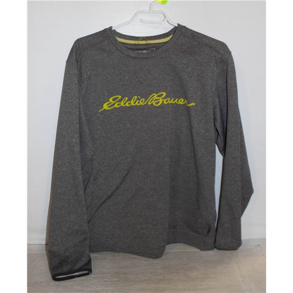 MENS EDDIE BAUER GREY SWEATSHIRT MED