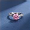 Image 3 : 1 CT GRA CERTIFIED PINK MOISSANITE 925 ST. SILVER
