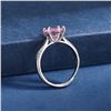 Image 4 : 1 CT GRA CERTIFIED PINK MOISSANITE 925 ST. SILVER