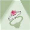 Image 1 : 1 CT GRA CERTIFIED PINK MOISSANITE 925 ST SILVER