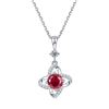 Image 1 : 1 CT GRA CERTIFIED RED RUBY 925 ST. SILVER