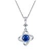 Image 1 : 1 CT GRA CERTIFIED BLUE SAPPHIRE 925 ST. SILVER