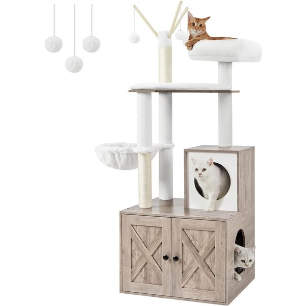 NEW FEANDREA CAT TREE 57.5  CAT TOWER FOR INDOOR