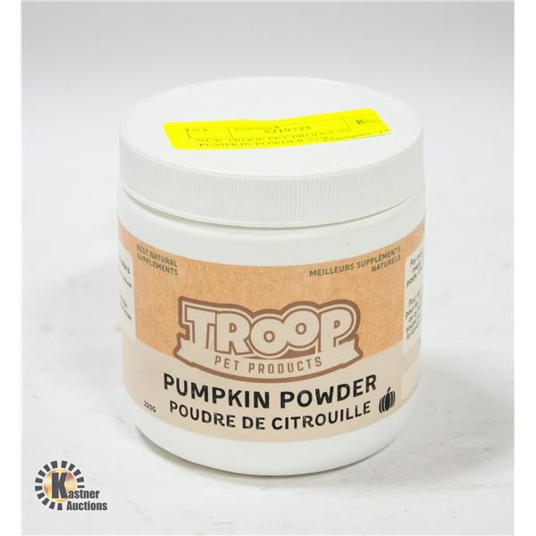 NEW TROOP PET PRODUCTS PUMPKIN POWDER 225G