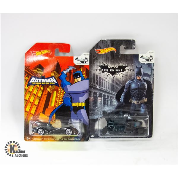 2 NEW SEALED BATMAN HOTWHEELS