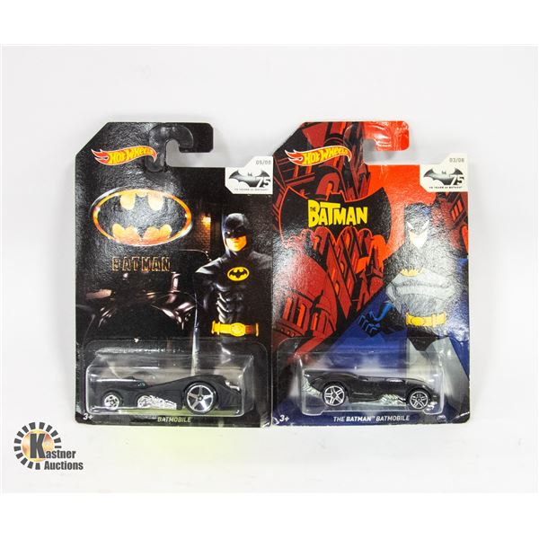 2 NEW SEALED BATMAN HOTWHEELS