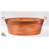Image 1 : NEW UNBOXED BENJARA DECORATIVE COPPER OVAL TUB