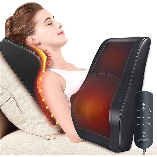 NEW BORLWAT SHIATSU MASSAGE CUSHION WITH HEAT