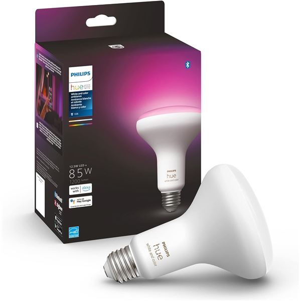 NEW PHILIPS HUE WHITE AND COLOR LED SMART BULB